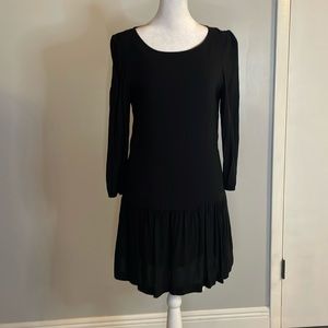 [Meadow Rue] Black Open Back Dress - Size 4